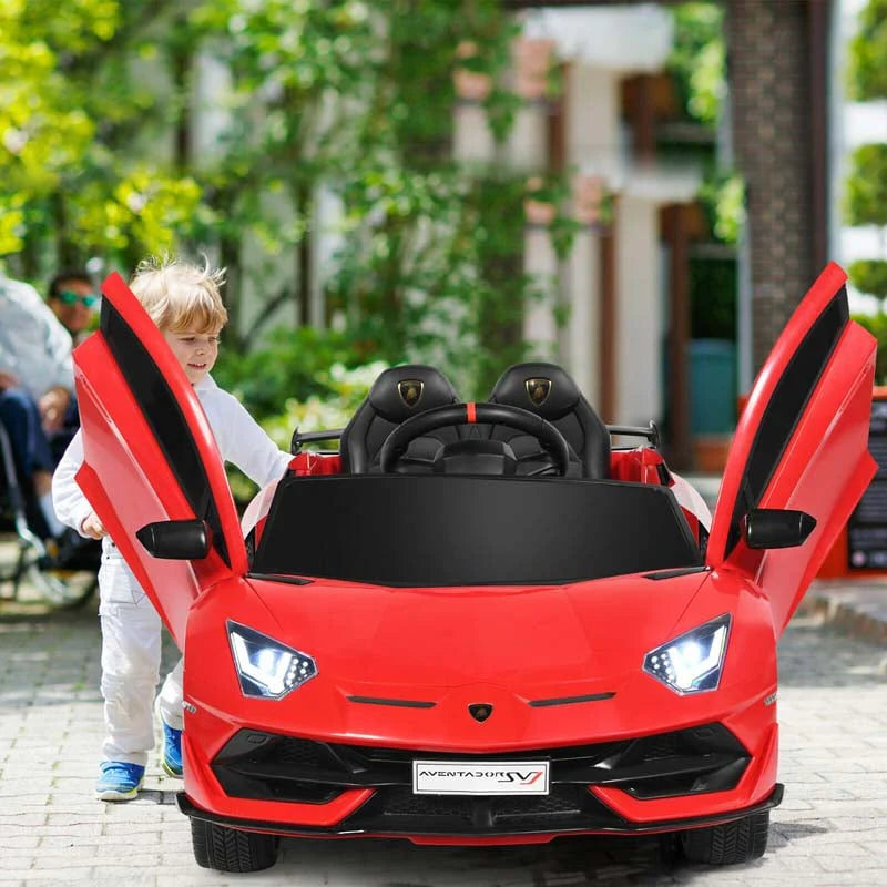 Licensed Lamborghini SVJ 12V Kids Ride-On Car – Electric Sports Car with Remote, Trunk, Music & LED Lights