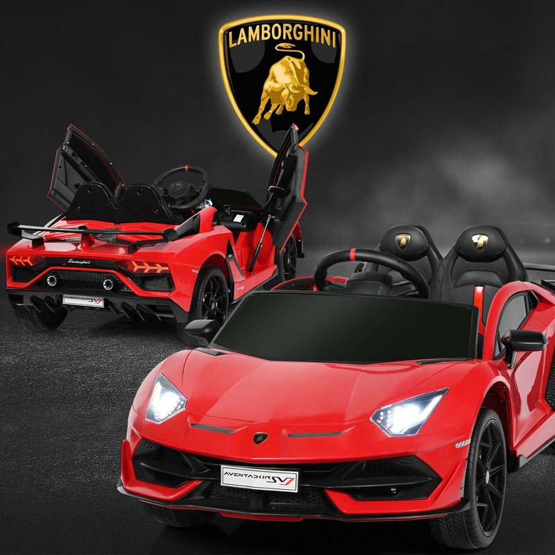 Licensed Lamborghini SVJ 12V Kids Ride-On Car – Electric Sports Car with Remote, Trunk, Music & LED Lights