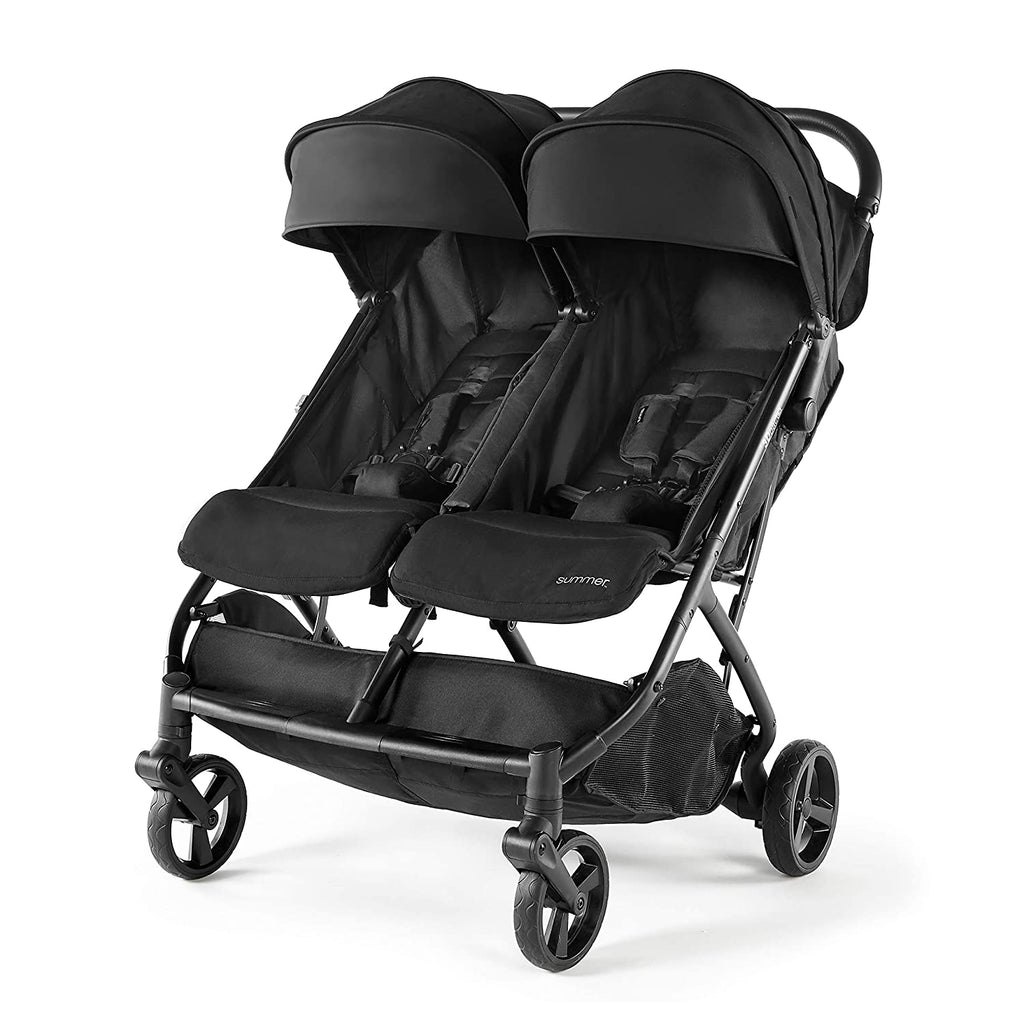 Black Summer 3Dpac CS+ double tandem stroller with canopy