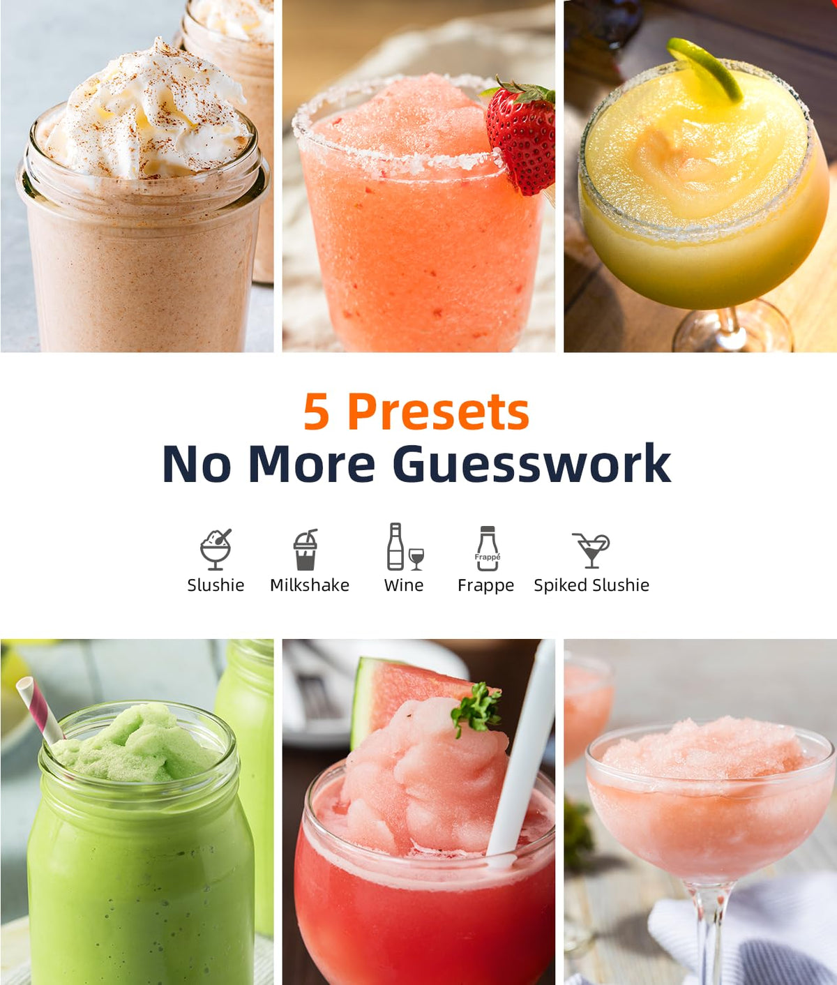 68 oz Home Slushy Machine with 24-Hour Delay Start, Cold Retention, Self-Clean & 5 Presets