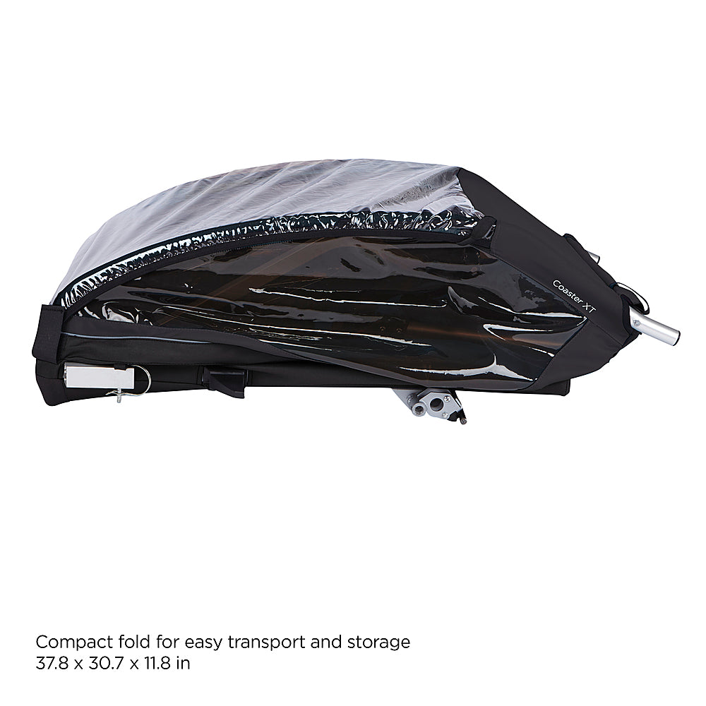 Thule Coaster XT 2-Seat Bicycle Trailer & Convertible Stroller, Black