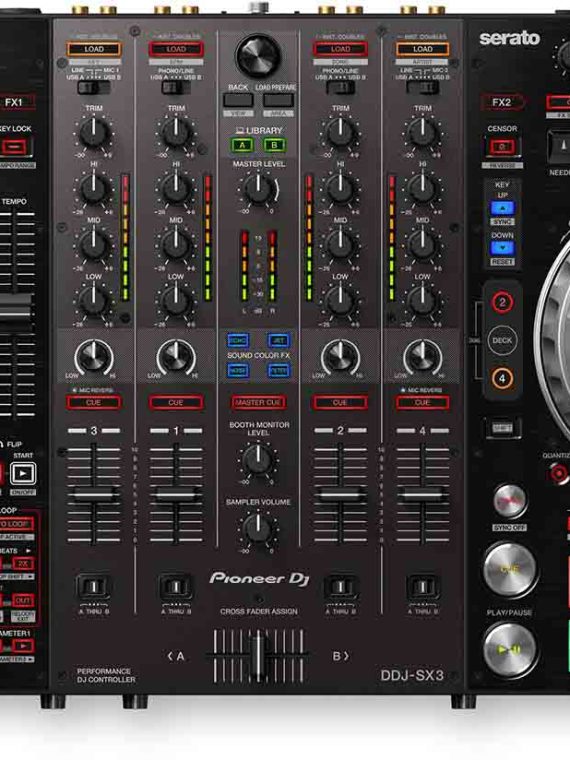 Pioneer DJ DDJ-SX3 4-Channel Serato DJ Pro Controller – B-Stock