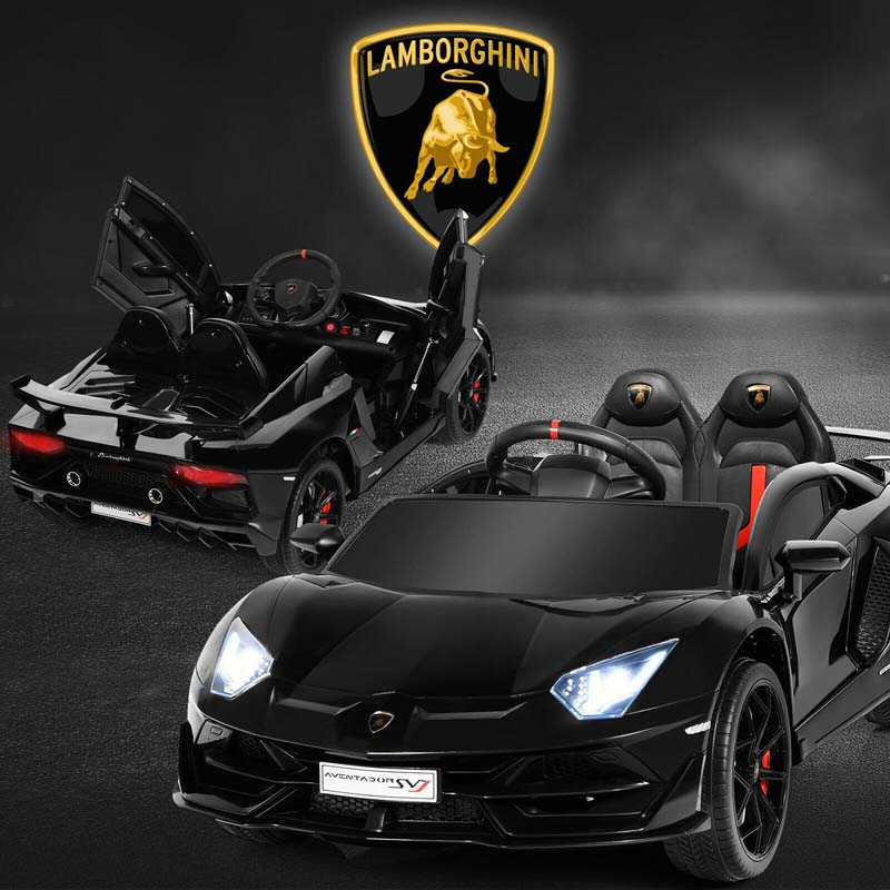 Licensed Lamborghini SVJ 12V Kids Ride-On Car – Electric Sports Car with Remote, Trunk, Music & LED Lights