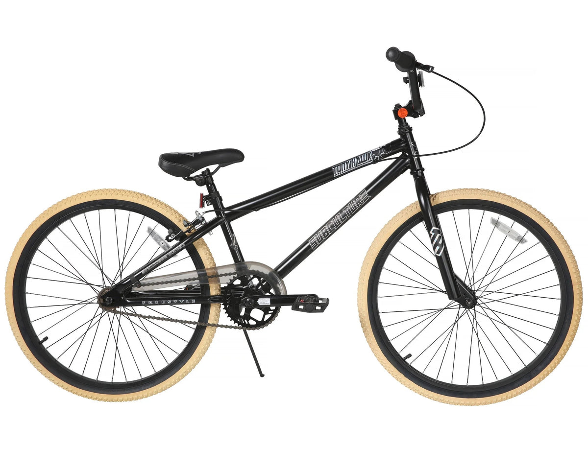 Dynacraft Tony Hawk 24-Inch BMX Bike – Black Satin with Authentic Tony Hawk Graphics