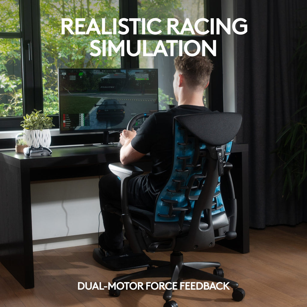 Logitech G29 Driving Force Racing Wheel & Floor Pedals – Black for PS5, PS4, PC and Mac