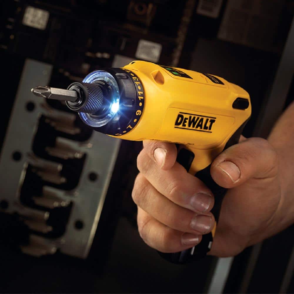 DEWALT 8V MAX Gyroscopic Cordless Screwdriver DCF680N2 – 2 Batteries, Charger & Bag