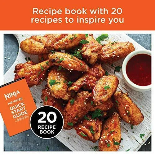 Ninja AF101 4-Quart Air Fryer - Black/Grey, 105-400F, Ceramic Nonstick Basket, Roast, Reheat & Dehydrate