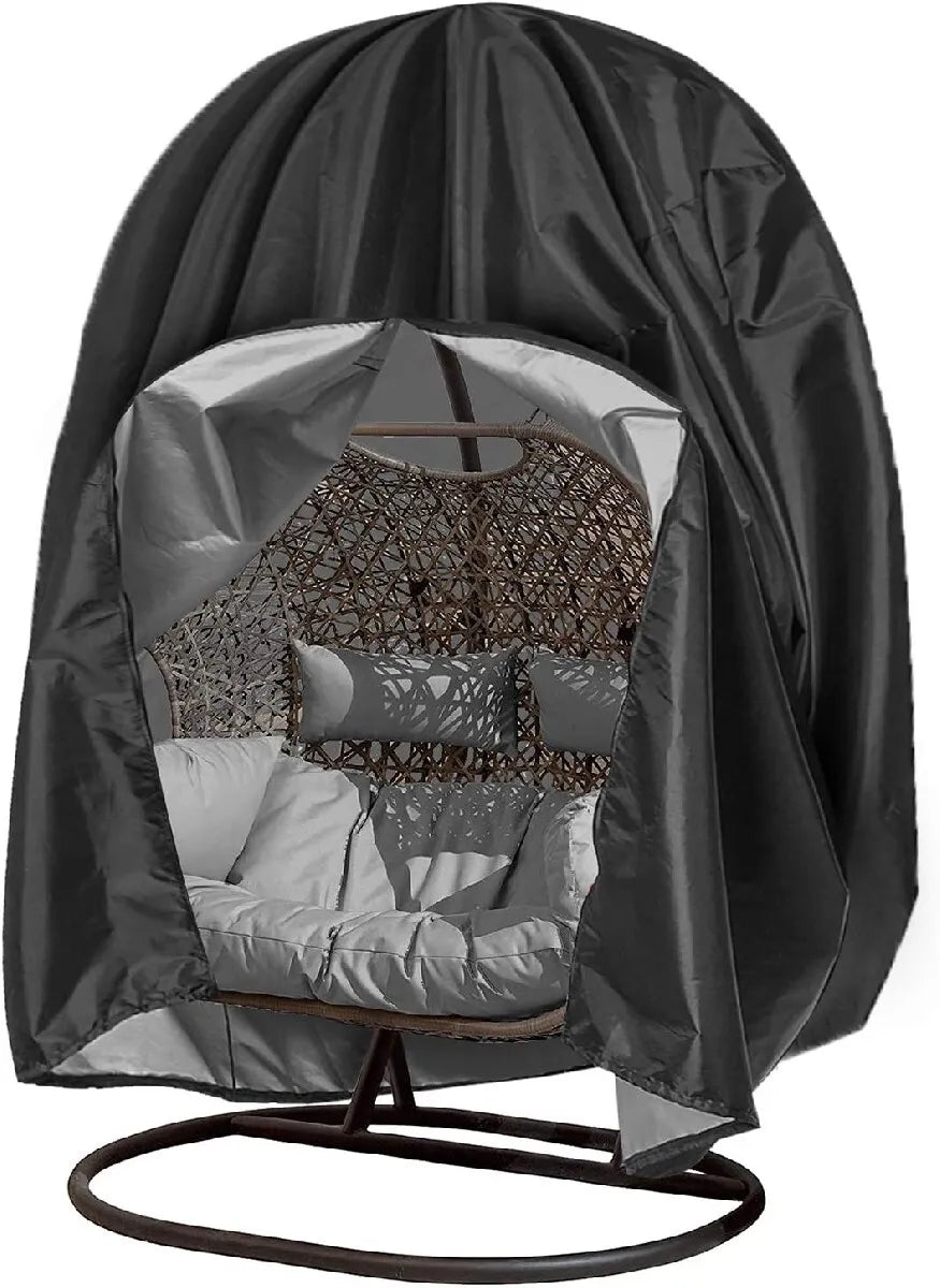 2026 Patio Egg Hanging Basket Swing Chair with Stand, Cushion Included