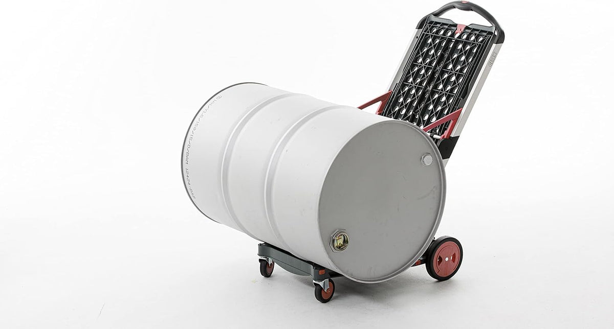 CLAX Folding Collapsible Transport Trolley – Aluminium Frame, Storage Crate, 132 lb Load