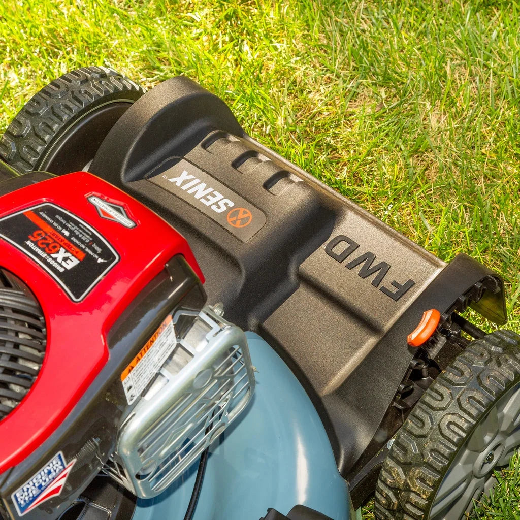 SENIX LSSG-M1 Self-Propelled Petrol Lawn Mower – 21 in Cut, 150cc Briggs & Stratton 4-Cycle Engine, 3-in-1, Blue