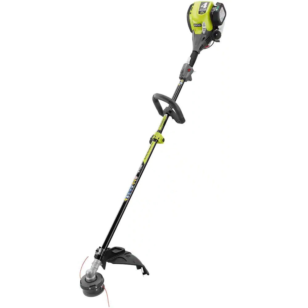 RYOBI RY4CSS green straight-shaft 30cc 4-stroke gas string trimmer