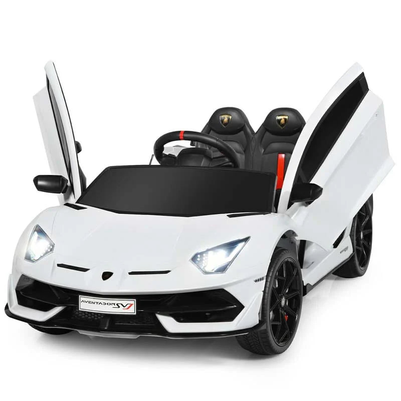 Licensed Lamborghini SVJ 12V Kids Ride-On Car – Electric Sports Car with Remote, Trunk, Music & LED Lights