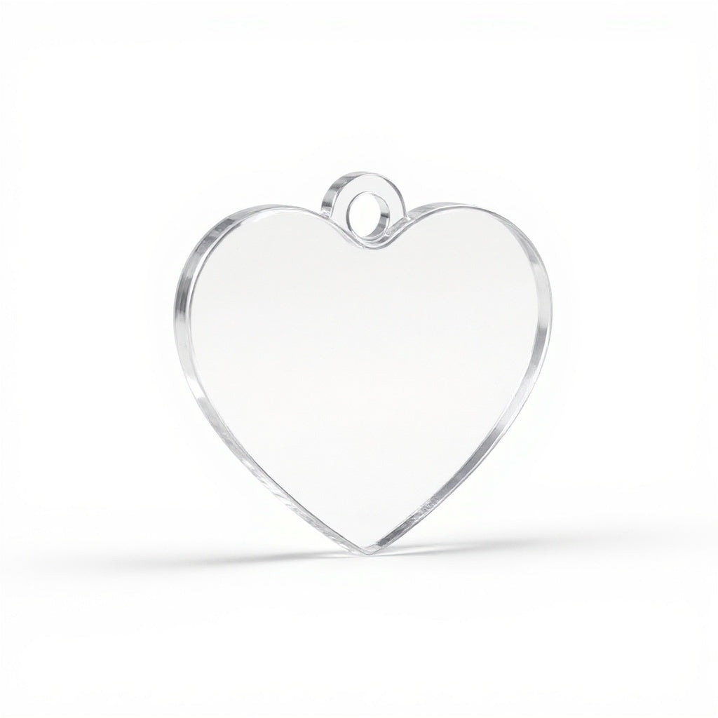Acrylic Photo Keychain from alternative angle showing side profile and thickness