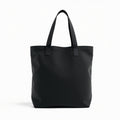 Hero shot of Canvas Tote Bag – 16x14 Inches, Personalized, Black on white studio background, full product visible