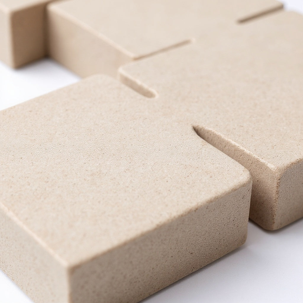 Close-up of cardboard texture on Custom Photo Puzzle, macro texture shot
