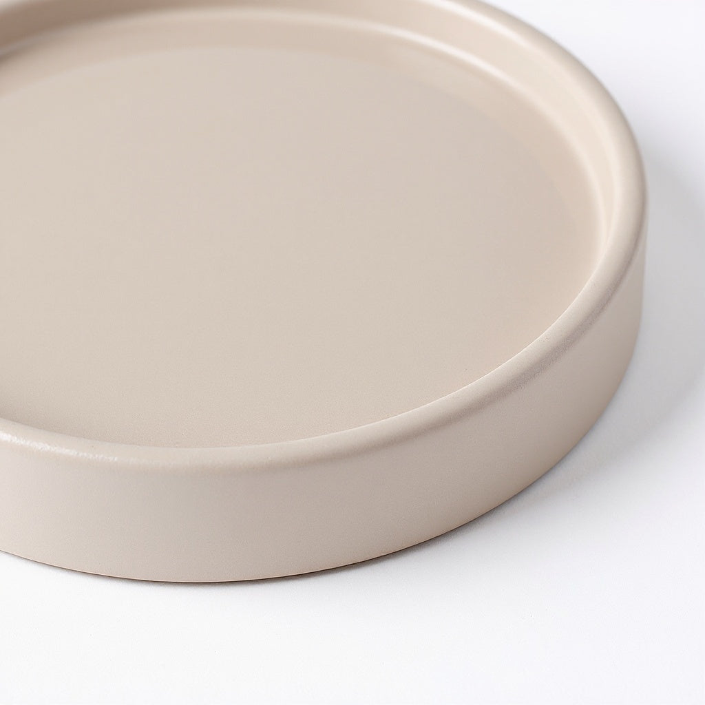 Close-up of ceramic texture and custom print on Ceramic Photo Coaster, macro texture shot