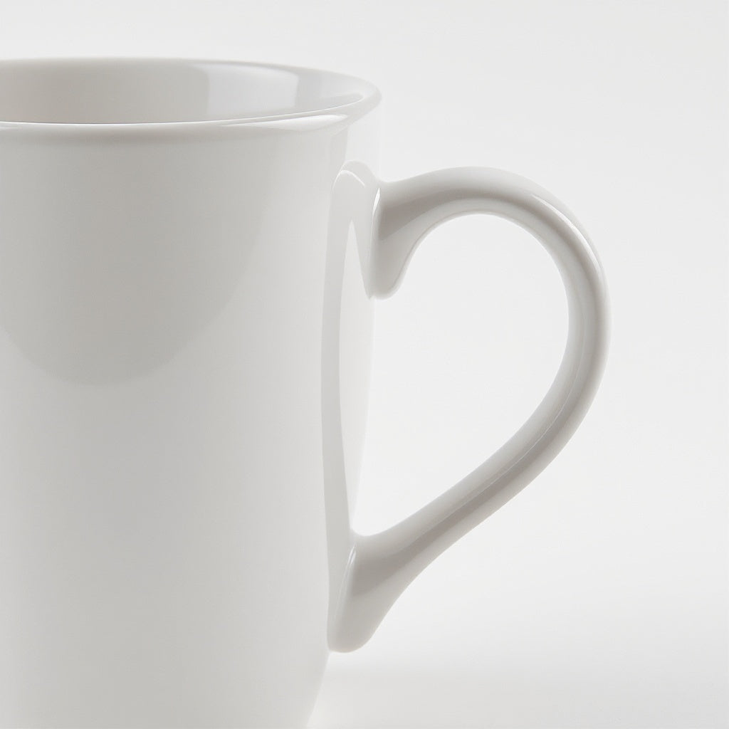Close-up of ceramic texture on Ceramic Photo Mug, macro texture shot