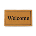 Hero shot of Coir Personalized Doormat on white studio background, full product visible