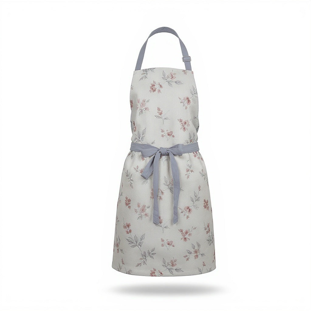 Hero shot of Cotton Kitchen Apron – Personalized Text on white studio background, full product visible