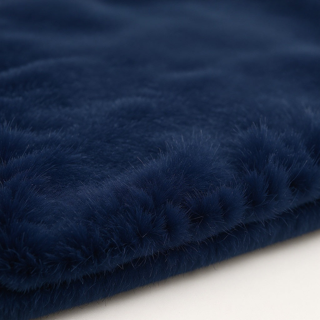 Close-up of ultra-soft fleece texture on Fleece Photo Blanket, macro texture shot