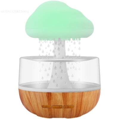 Amazing Desktop humidifier with real Rain drops Cloud/ Humidifier, night light and diffuser with peaceful rain drops sound
