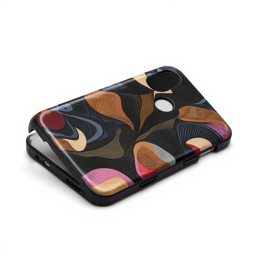 Plastic Custom Photo Phone Case from alternative angle showing side profile and construction details
