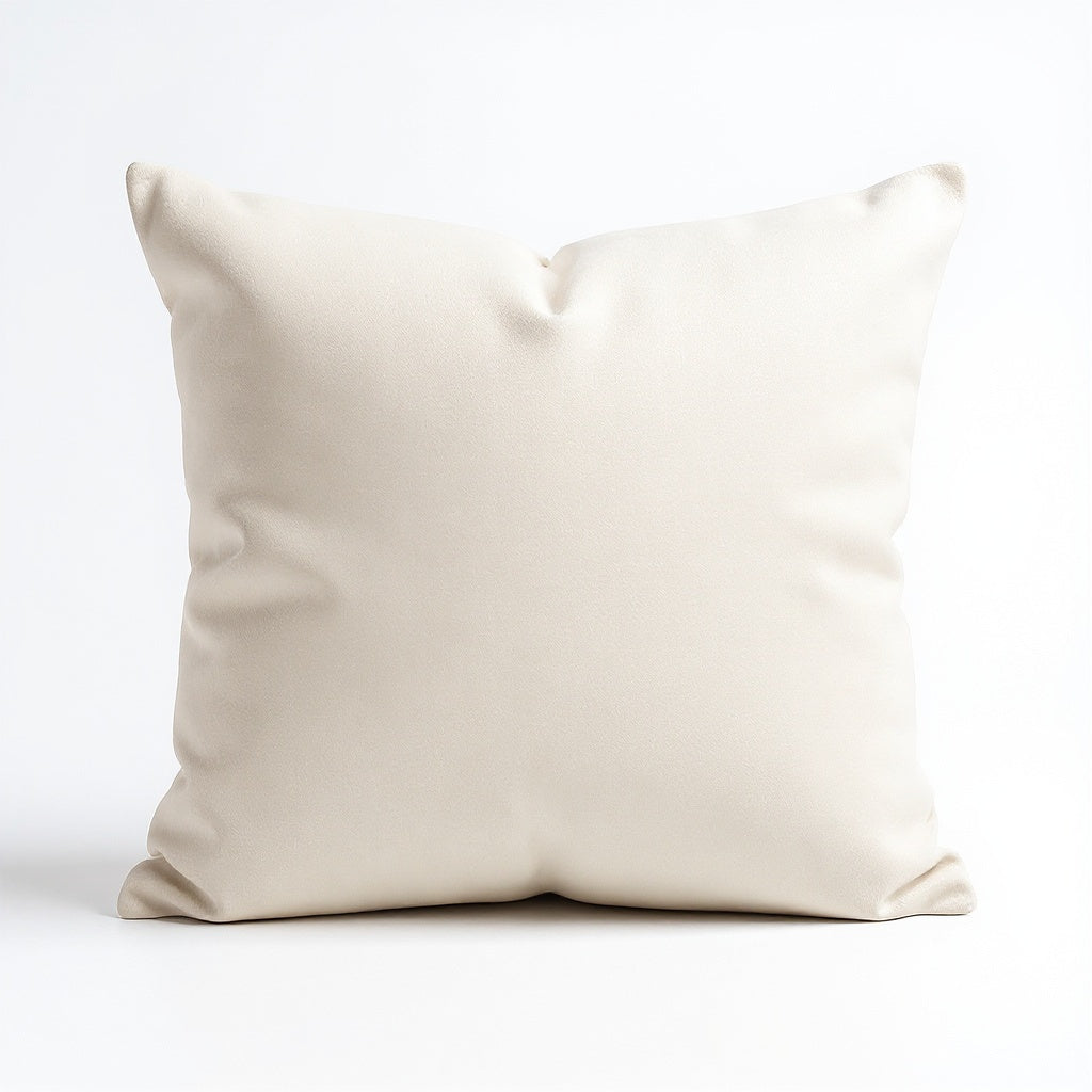 Close-up of fade-resistant printing on Polyester Personalized Throw Pillow, macro texture shot