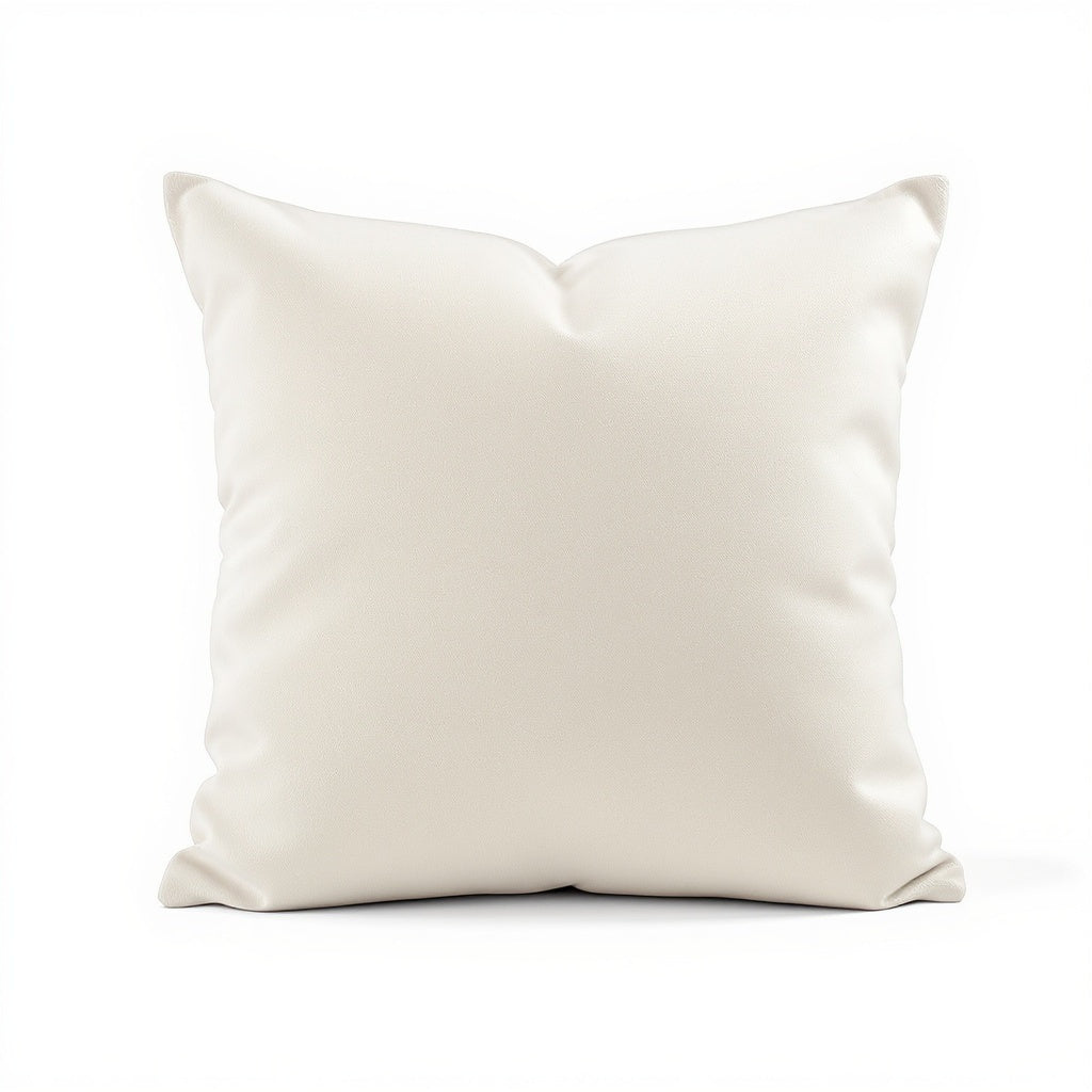 Hero shot of Polyester Personalized Throw Pillow on white studio background, full product visible
