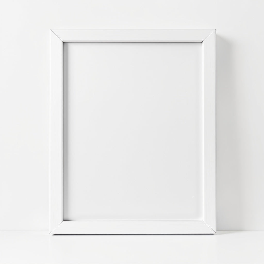 Modern Canvas Photo Print – Frameless Wall Art, 16x20 Inches, White