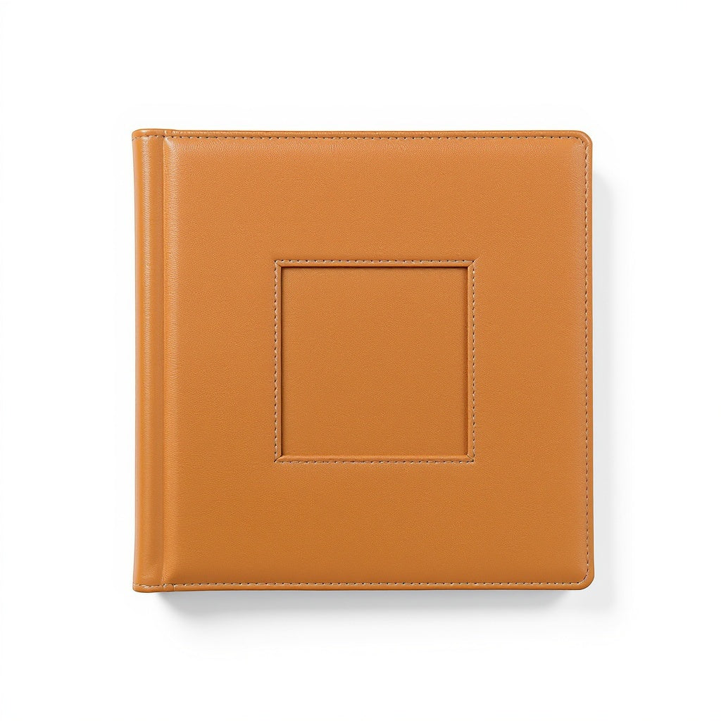 Premium Leather Photo Album – Personalized Pages, 10x10 Inches, Neutral